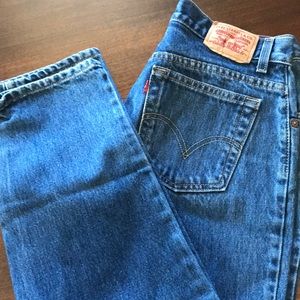 Vintage inspired High Waisted Levi Denim Jeans